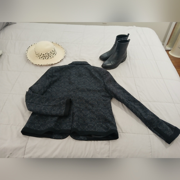 7th Avenue Design Studio jacket womens  short blazer damask career Size 12 - Picture 5 of 9